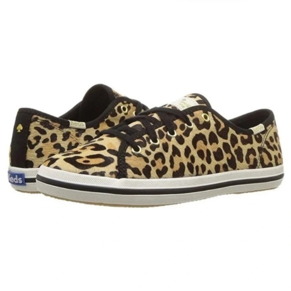 Kate Spade x Keds ‘Kickstart’ Leopard Calf Hair Low Top Sneaker